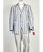 Men's 2 Button Paisley Cheap Priced Designer Fashion Dress Casual Blazer For Men On Sale Closure Light Blue Sky Baby Blue Vested Suit Blazer Looking