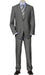 Mix and Match Suits Men's Solid Light Gray  Quality 2 Buttons Portly Suits Executive Fit Suit - Mens Portly Suit