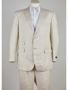Men's 2 Button Suit Natural