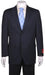 Men's Suit Dark Navy Blue Suit For Men Stripe ~ Pinstripe 2 Button Vented without pleat flat front Pants