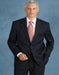 Tiglio Suit - Signature Menswear Wool Fabric SuitsOutlet - Brand Side Vented Two Button Style Notch Lapel Navy Blue Stripe ~ Pinstripe 3 Button Style Classic Suit - 100% Percent Wool Fabric Suit - Worsted Wool Business Suit