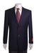 Mix and Match Suits Men's Quality 2 Buttons Portly Blazer / Sport coat Navy Executive Fit Suit - Mens Portly Suit