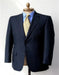 Big & Tall XL Men's 2 Button Wool Dark Navy blue Suit For Men