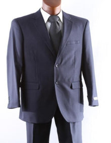 Men's Dark Navy 2 Button Wool Dress Suit