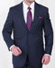 Men's 2 Button Super 150s Poly Rayon Blend Fabric Dark Blue Suit