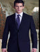 2 BUTTON SUPER 150'S 2 PIECE SUIT Side VENT BACK JACKET STYLE WITH 1 PLEATED PANTS - 100% Percent Wool Fabric Suit - Worsted Wool Business Suit