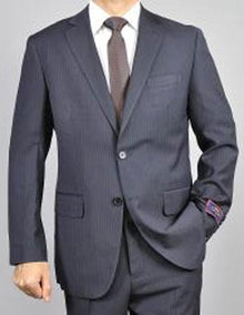 Giorgio Fiorelli Suit Men's pinstripe Two Buttons Authentic Giorgio Fiorelli Brand suits Flat Front Pants