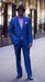 Classic Ultra Smooth 2 Button Royal Blue Affordable Cheap Priced Men's Dress Suit For Sale