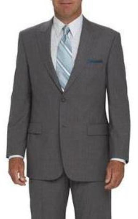 2 Button Peak Lapel Jacket Flat Front Pants Light Silver Gray Tapered Slim Fitted Designer Cheap Priced Men'S Slim Fitted Suit - Skinny Fit Suit