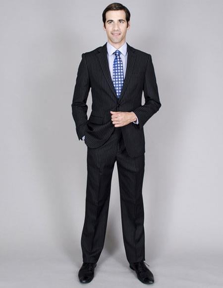 Giorgio Fiorelli Suit Men's Blue Solid Pattern Modern Fit Suits Polyester/Viscose suits main image 0