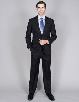 Giorgio Fiorelli Suit Men's Two Buttons Stripe Authentic Giorgio Fiorelli Brand suits