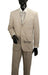 Men'S Light Tan Sand Stone Beige 2 Button Linen Summer Suit Jacket + Pants - Mens Linen Suit