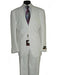 Umberto Bonelli Men's Two Buttons White Classic suit Flat Front Pant