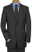 2 Button Super 150'S Luxury Gray Shadow Stripe ~ Pinstripe 2 Piece Suits - Two Piece Business Suits Suit - 100% Percent Wool Fabric Suit - Worsted Wool Business Suit