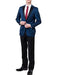 Men's Blue Adjustable Waist Two Toned Two Piece Tuxedo