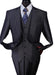 Men's Two Piece Taylor Fit Suit Charcoal - Color: Dark Grey Suit