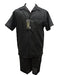 Mens Shirt And Shorts Two Piece Casual Walking Set Suit in 4 Colors
