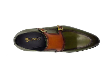 Carrucci Two Tone Double Monk Strap