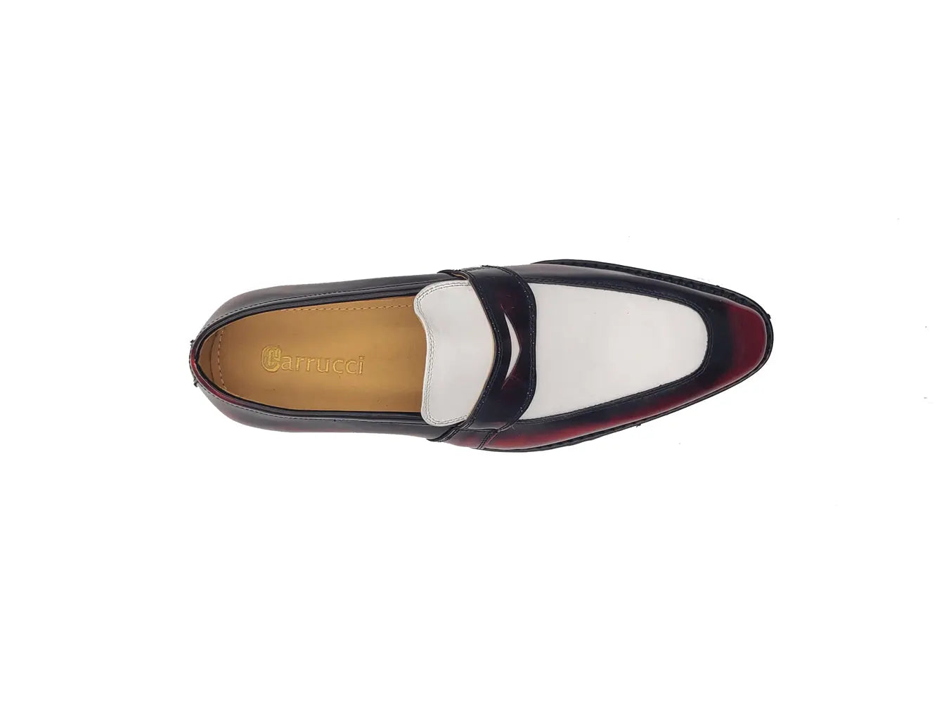 Carrucci Two Tone Patent Leather Penny Loafer