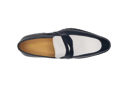 Carrucci Two Tone Patent Leather Penny Loafer