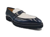 Two Tone Patent Leather Penny Loafer