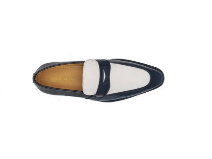 Carrucci Two Tone Patent Leather Penny Loafer