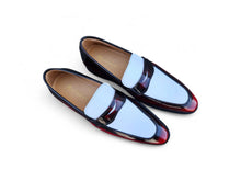 Carrucci Two Tone Patent Leather Penny Loafer