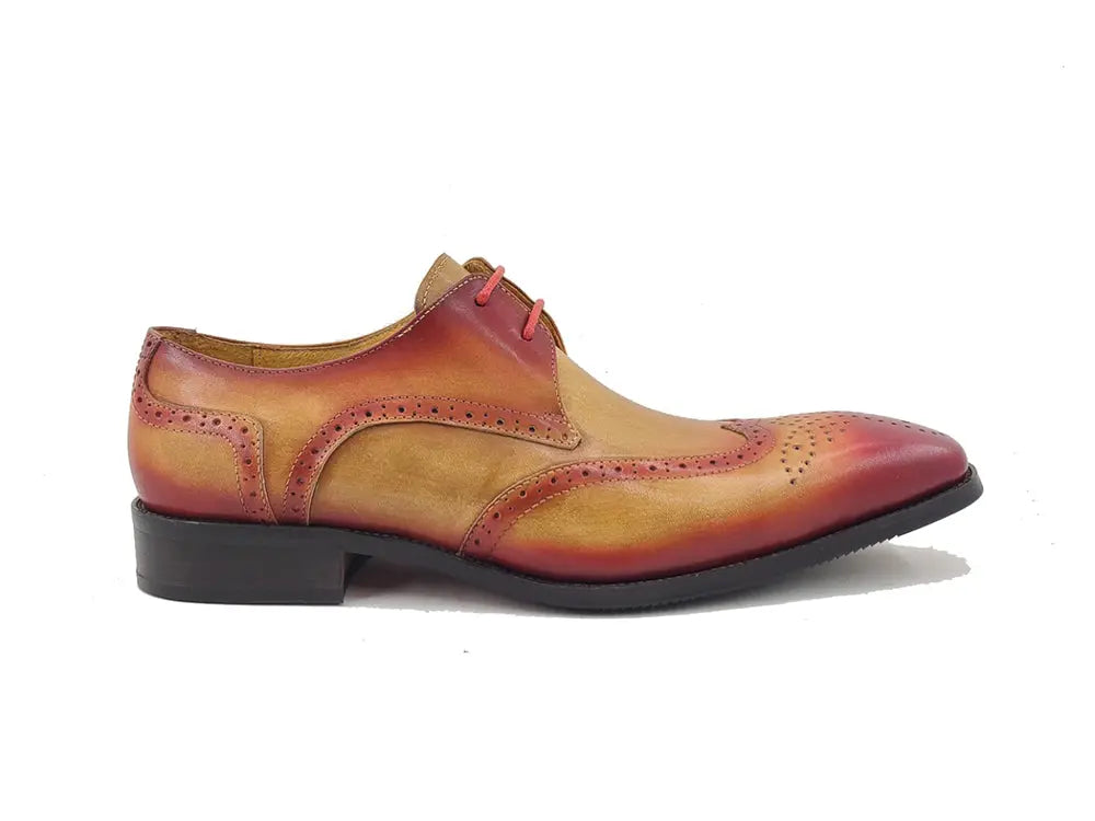Carrucci Two Tone Wingtip Blucher Oxford