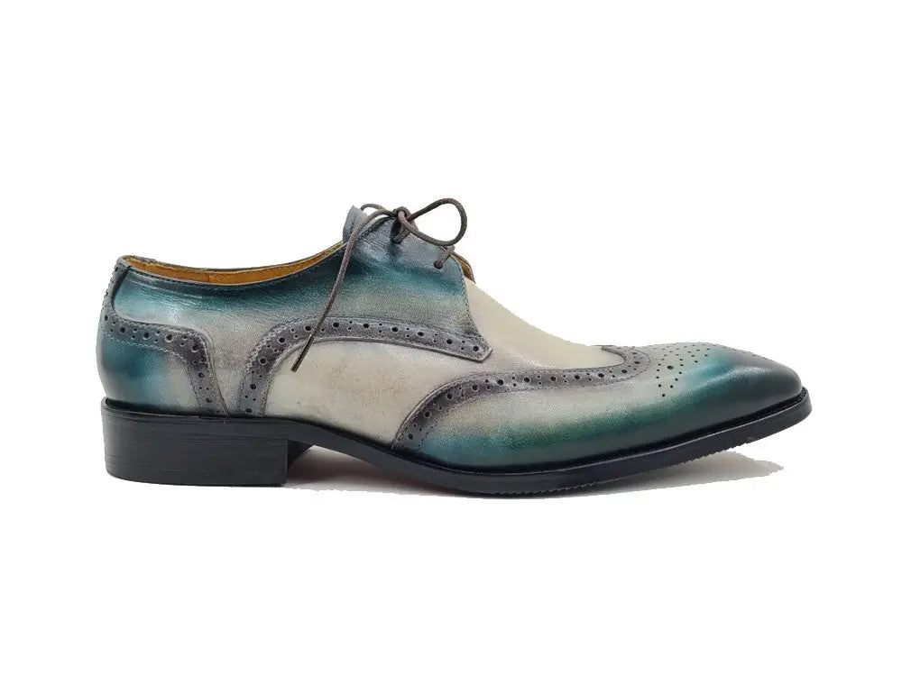 Carrucci Two Tone Wingtip Blucher Oxford