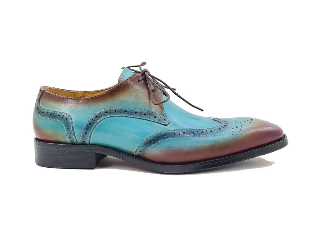 Carrucci Two Tone Wingtip Blucher Oxford