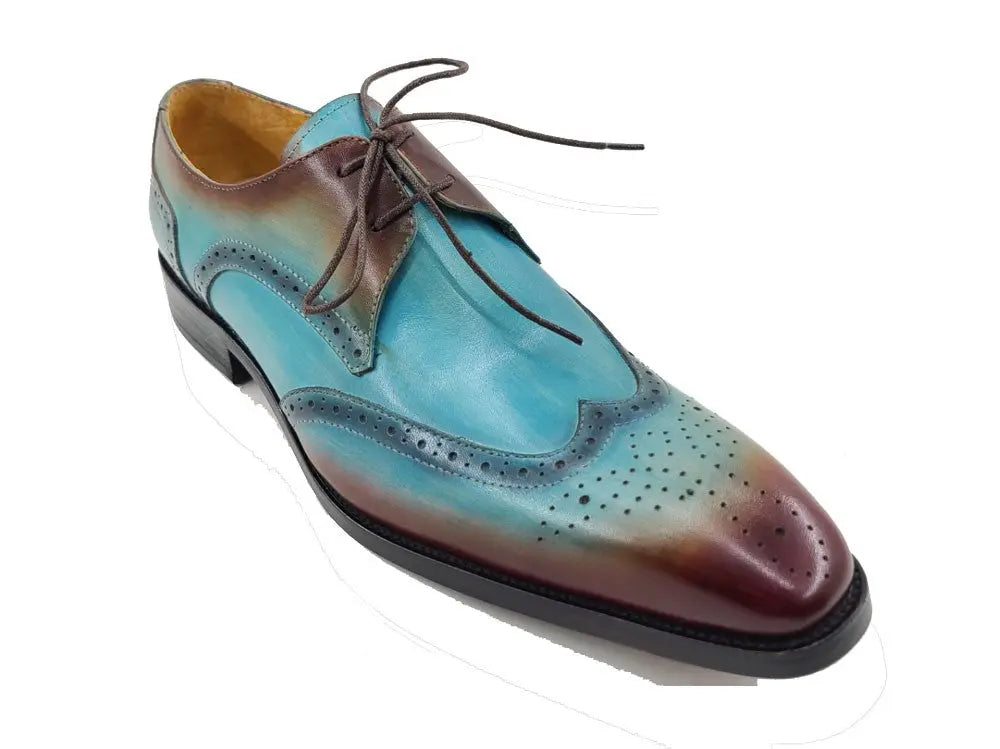 Carrucci Two Tone Wingtip Blucher Oxford