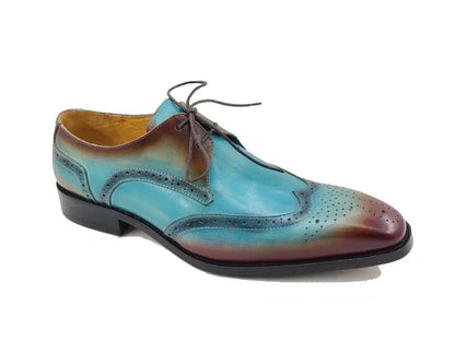 Carrucci Two Tone Wingtip Blucher Oxford