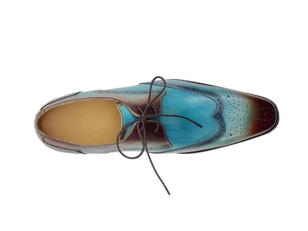 Carrucci Two Tone Wingtip Blucher Oxford
