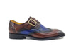 Two Tone Wingtip Monk Strap