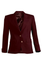 Two Button Burgundy Women Blazer