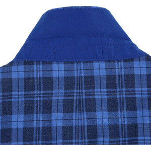 Saco vaquero - Western Sport Coat - Western Blazer - Mens Slim Fit Two Button Sport Coat Blazer In Royal & Navy Blue Windowpane Plaid