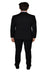 Mantoni Suit - Signature Menswear Wool Fabric SuitsOutlet - Brand Tapered Leg Lower rise Pants & Get skinny Two Piece Suit Modern Fit Suits Solid Black - High End Suits - High Quality Suits