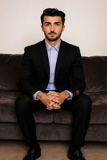 Mantoni Suit - Signature Menswear Wool Fabric SuitsOutlet - Brand Tapered Leg Lower rise Pants & Get skinny Two Piece Suit Modern Fit Suits Solid Black - High End Suits - High Quality Suits