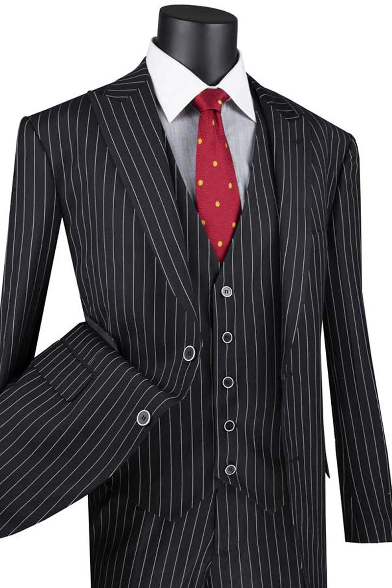 Mens Great Gatsby Outfit - 1920s Gangster Outfit Look in Black - Unique product description and key features