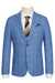 Saco vaquero - Western Sport Coat - Western Blazer  - Mens Half Canvas Unconstructed Sport Coat Blazer In Light Blue Windowpane Plaid