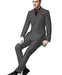 Ultra Slim Fit Double Breasted Light Grey Suit - Narrow Leg Pants - Gucci Cut - Tapered Jacket