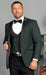 Ultra Slim Fit Prom Tuxedo - Hunter Prom Suit with Double Breasted Vest - Homecoming Suit