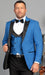 Ultra Slim Fit Prom Tuxedos - Royal Prom Suits with Double Breasted Vest - Homecoming Suit