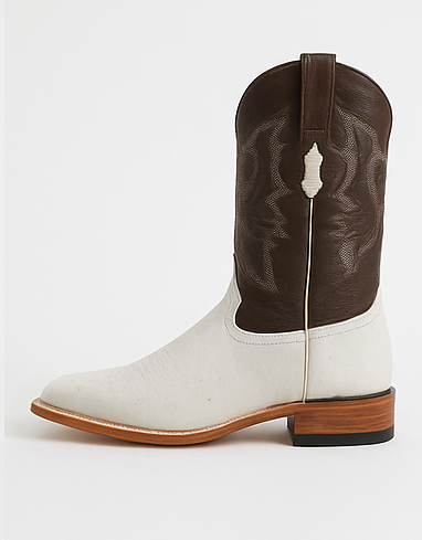 Botas de Avestruz Panza Suave Horma Ancha LAB