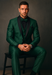 Mens Emerald Green Tuxedo with Black Satin Shawl Lapel – 3 Piece Formal Suit with Vest