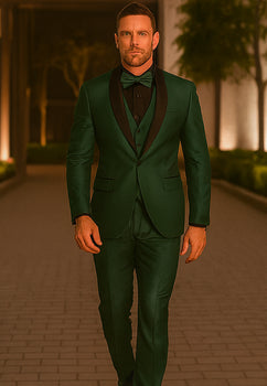 Outlet Mens Emerald Green Tuxedo With Black Satin Shawl Lapel 3 Piece Formal Suit Vest 34 Short or Extra Small Outlet Mens Emerald Green Tuxedo With Black Satin Shawl Lapel 3 Piece Formal Suit Vest 34 Short or Extra Small