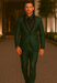 Mens Emerald Green Tuxedo with Black Satin Shawl Lapel – 3 Piece Formal Suit with Vest