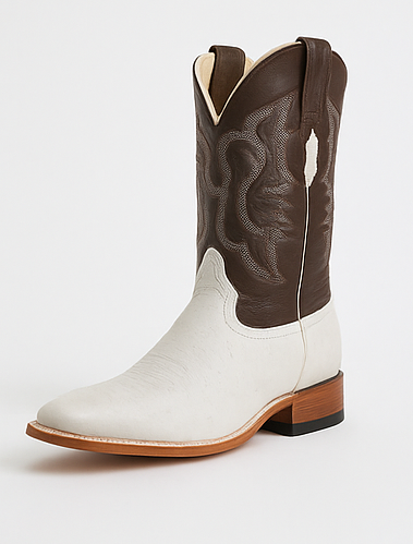 Botas de Avestruz Panza Suave Horma Ancha LAB