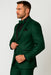 Mens Emerald Green Tuxedo with Black Satin Shawl Lapel – 3 Piece Formal Suit with Vest