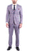 Stylish Grey and Red Checkered Suit for Men – Slim Fit 3 Piece Formal Outfit